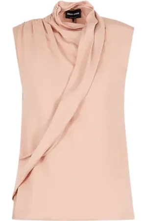 Giorgio Armani Top, Dame, , XS, Silke Georgette Draperet Top