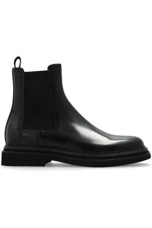 Dolce & Gabbana Sko, Herre, Sort, 45 EU, Læder, Læder Chelsea-støvler
