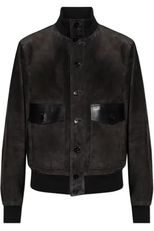 Dolce & Gabbana Jakke, Herre, Sort, M, Læder, Læderjakke
