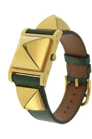 Hermès Pre-owned, Dame, Hvid, ONE SIZE, Tyl, Pre-owned Rustfrit stal watches