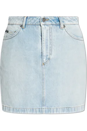Dolce & Gabbana Nederdel, Dame, Blå, 2XS, Denim, Denim nederdel