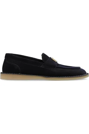 Dolce & Gabbana Sko, Dame, Blå, 35 EU, Uld, Skotype loafers