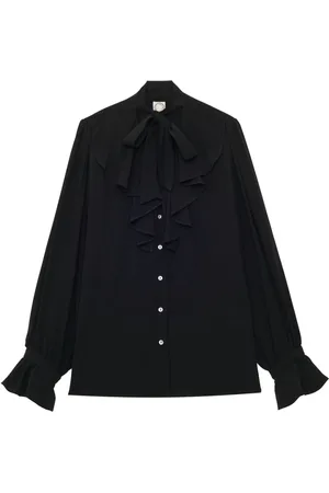 Inès de la Fressange Bluser & Skjorter, Dame, Sort, 2XS, Rayon, Fanfan Shirt
