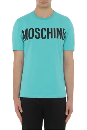 Moschino Top, Herre, Blå, XL, Uld, Turkis T-shirts og Polos