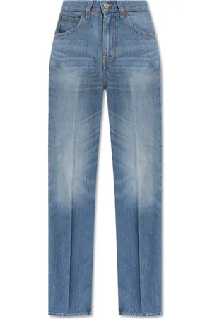 Victoria Beckham Jeans, Dame, Blå, W29, Bomuld, Jeans med logo