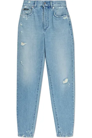 Dolce & Gabbana Jeans, Dame, Blå, M, Jeans med logo