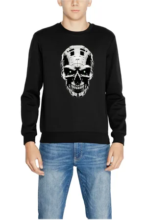 Antony Morato Sweathshirts & Hoodies, Herre, Sort, M, Bomuld, Herre Sweatshirt Efterår/Vinter Kollektion