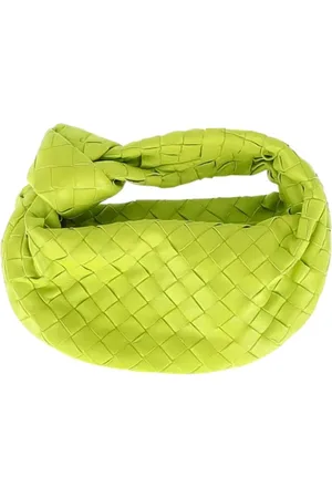 Bottega Veneta Pre-owned, Dame, Grøn, ONE SIZE, Tyl, Pre-owned Laeder clutches