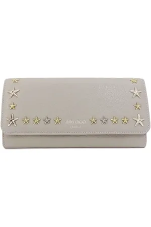 Jimmy Choo Pre-owned, Dame, Grå, ONE SIZE, Tyl, Pre-owned Laeder punge