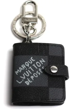 LOUIS VUITTON Pre-owned, Dame, Sort, ONE SIZE, Tyl, Pre-owned Canvas ngleholdere