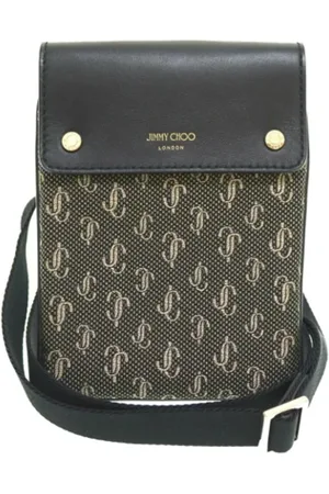 Jimmy Choo Pre-owned, Dame, Brun, ONE SIZE, Uld, Pre-owned Stof skuldertasker