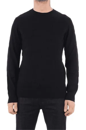 Armani Exchange Strik, Herre, Sort, S, Bomuld, Sort Bomuld Logo Sweater