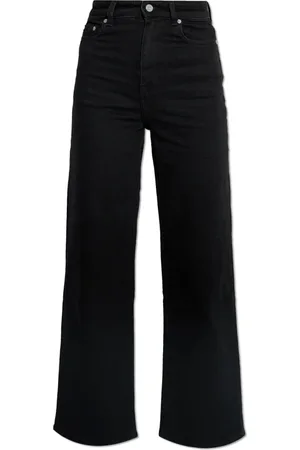 Ganni Jeans, Dame, Sort, W30, Denim, Straight Leg Jeans