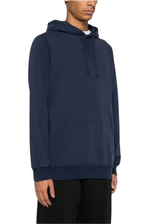 Gramicci Sweathshirts & Hoodies, Herre, Blå, XL, Bomuld, Blå Bomuldshættetrøje med Fransk Terry Foring