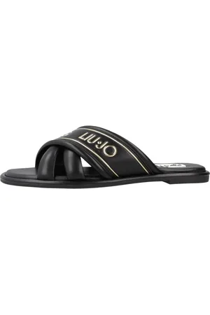 Liu Jo Sko, Dame, Sort, 36 EU, Læder, Irene Slipper Sliders