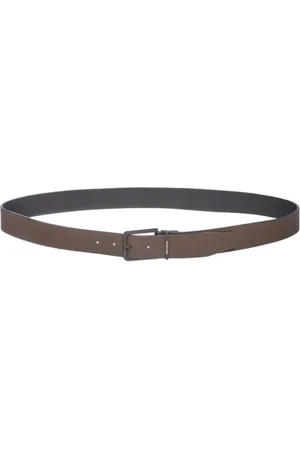 Armani Exchange Tilbehør, Herre, Brun, ONE SIZE, Læder, Reversible Bælte Brun Læder Sporty Dag
