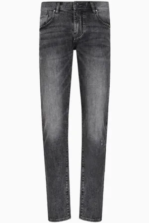 Armani Exchange Jeans, Herre, Grå, W29, Denim, Grå Denim Fem-Lomme Bukser