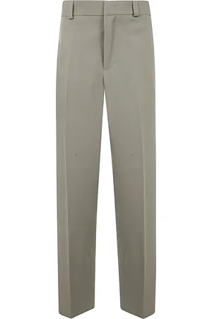 Jil Sander Bukser, Herre, Grøn, L, Uld, Slate Relaxed Fit Bukser
