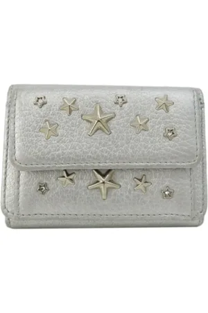 Jimmy Choo Pre-owned, Dame, Grå, ONE SIZE, Tyl, Pre-owned Laeder punge