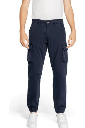 GAS Bukser, Herre, Blå, 2XL, Bomuld, Mænds Gym Flap Bukser