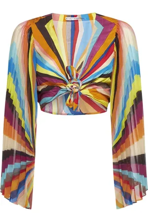 ALICE+OLIVIA Bluser & Skjorter, Dame, Flerfarvet, M, Uld, Stilfuld Top til Kvinder