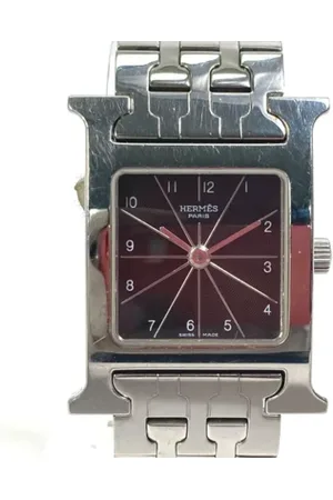 Hermès Pre-owned, Dame, Sort, ONE SIZE, Tyl, Pre-owned Rustfrit stal watches