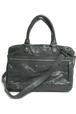 Balenciaga Pre-owned, Herre, Sort, ONE SIZE, Tyl, Pre-owned Laeder hndtasker