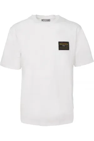 Moschino Top, Dame, Hvid, L, Uld, Hvide T-shirts og Polos