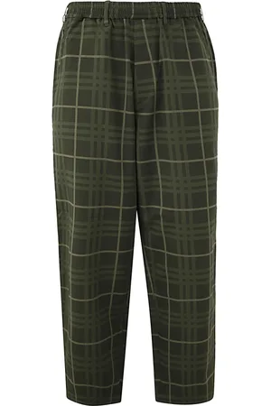 NANAMÍCA Bukser, Herre, Grøn, W30, Polyester, Bred Easy Bukser i Khaki