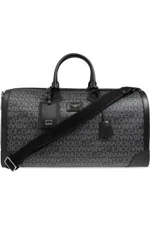 Dolce & Gabbana Taske, Herre, Sort, ONE SIZE, Læder, Håndtaske med monogram