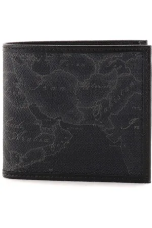 ALVIERO MARTINI 1A CLASSE Tilbehør, Herre, Sort, ONE SIZE, Herre Sort Geo Classic Pung