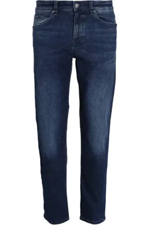 HUGO BOSS Jeans, Herre, Blå, W40 L32, Denim, Regular Fit Denim Jeans