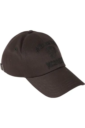 Alexander McQueen Tilbehør, Herre, Sort, M, Bomuld, Varsity Skull Sort Hat