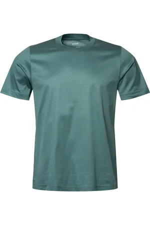 Eton Top, Herre, Grøn, 2XL, Bomuld, Luksuriøs Filo di Scozia T-shirt