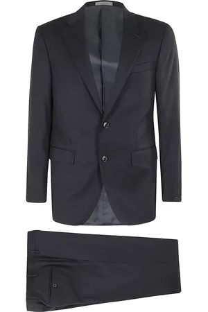 corneliani Jakkesæt, Herre, Blå, 2XL, Uld, Uld Twill Dragt