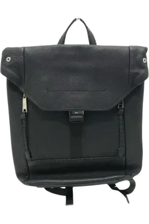 Fendi Pre-owned, Dame, Sort, ONE SIZE, Tyl, Pre-owned Laeder fendi-tasker