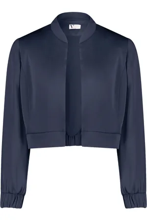 Vera Mont Sweathshirts & Hoodies, Dame, Blå, M, Uld, Stilfuld Langærmet Blouson Jakke