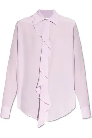 Victoria Beckham Bluser & Skjorter, Dame, Lilla, L, Silkeskjorte