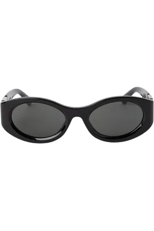 AMBUSH Tilbehør, unisex, Sort, 55 MM, Uld, Oval Solbriller Moderne Chic Stil
