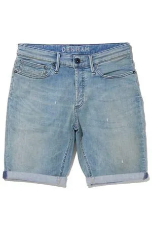 Denham Shorts, Herre, Blå, W34 L32, Denim, Razor Shorts til Mænd