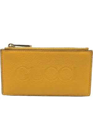 Gucci Pre-owned, Herre, Gul, ONE SIZE, Tyl, Pre-owned Laeder punge