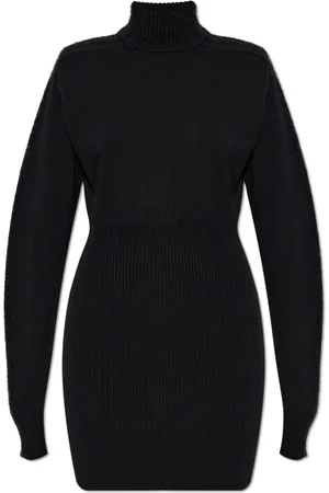 Sportmax Kjole, Dame, Sort, M, Uld, Uldkjole