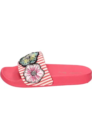 Coral Blue Sko, Dame, Rød, 38 EU, Uld, Tekstil Damesandaler Stilfuld Komfort