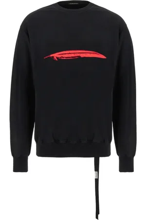 ANN DEMEULEMEESTER Sweathshirts & Hoodies, Dame, Sort, L, Uld, Stilfuldt Sweatshirt til Mænd og Kvinder