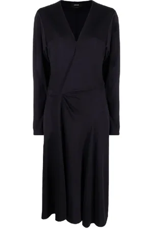 Isabel Marant Kjole, Dame, Sort, XS, Uld, Elegant Midi Kjole