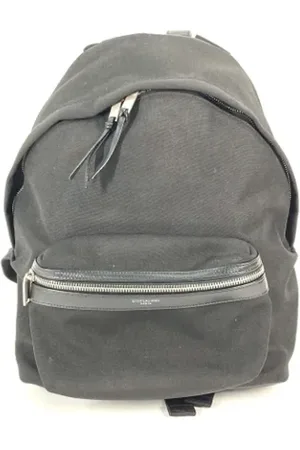 Saint Laurent Pre-owned, Dame, Sort, ONE SIZE, Tyl, Pre-owned Laeder rygsaekke