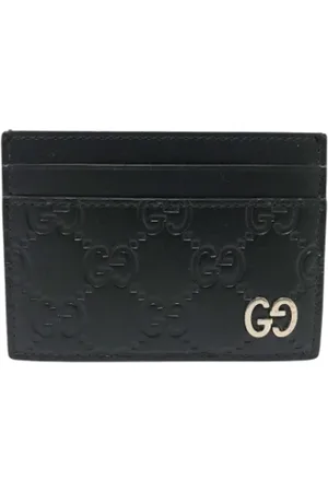 Gucci Pre-owned, Herre, Sort, ONE SIZE, Tyl, Pre-owned Laeder punge