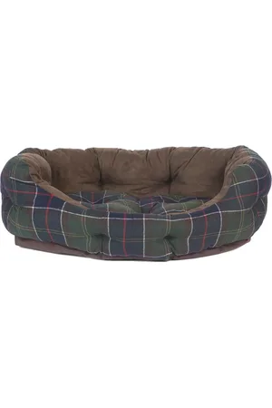 Barbour Home, unisex, Flerfarvet, ONE SIZE, Uld, Luksus Hundeseng med Skotsk Motiv