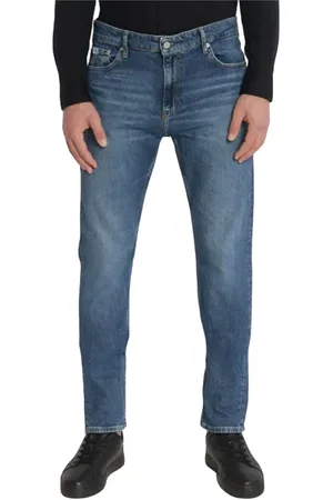 Calvin Klein Jeans, Herre, Blå, W32, Uld, Stilfulde Denim Bukser