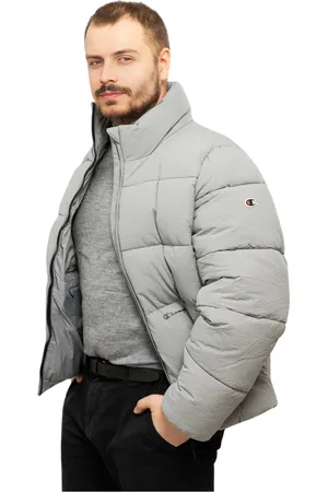 Champion Jakke, Herre, Grå, L, Polyester, Herrejakke Grå Nylon Polyester